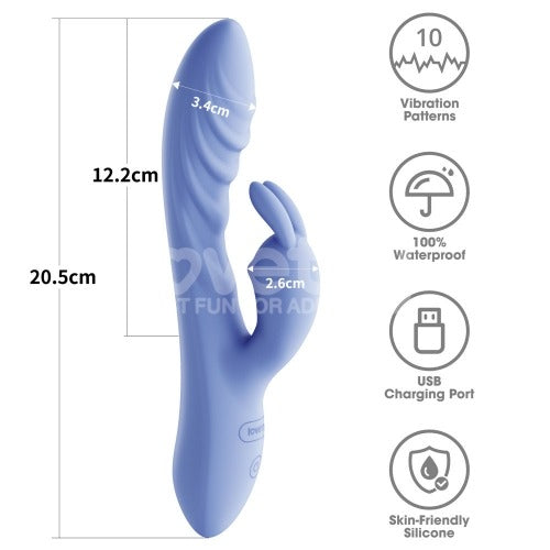 Lovetoy Swirl Rechargeable Rabbit Vibrator - Rabbit Vibrator - Australia - Sexy Devil