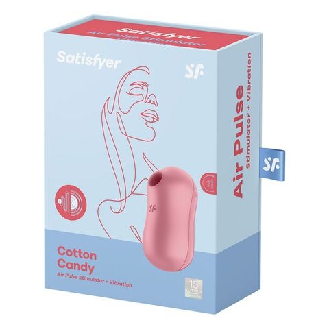 Satisfyer Cotton Candy Clitoral Stimulator - Light Pink