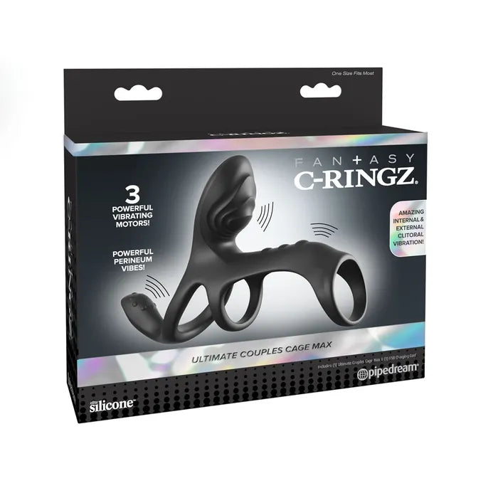 Fantasy C-Ringz Rechargeable Ultimate Couples Cage Max - - Australia - Sexy Devil