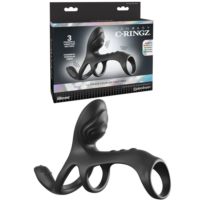 Fantasy C-Ringz Rechargeable Ultimate Couples Cage Max - - Australia - Sexy Devil