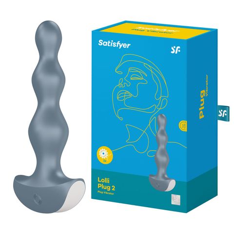 Satisfyer Lolli Plug 2 Anal Plug Vibrator - Grey