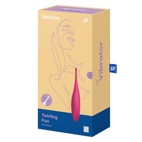 Satisfyer Twirling Fun Tip Vibrator- Magenta