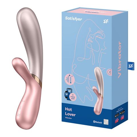 Satisfyer Hot Lover Rabbit Vibrator with App Control - Pink