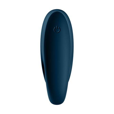 Satisfyer Incredible Duo Rechargeable Cock Ring - Dark Blue