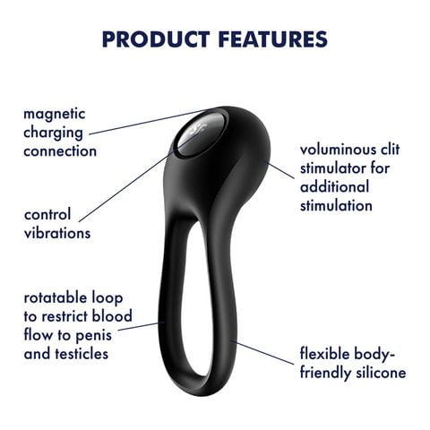 Satisfyer Majestic Duo Vibrating Cock Ring