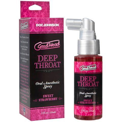 GoodHead Deep Throat Oral Anesthetic Spray 59ml - Strawberry - - Australia - Sexy Devil