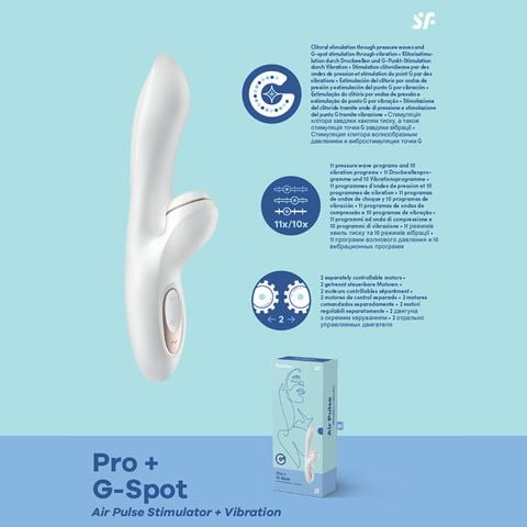 Satisfyer Pro+ G-Spot Clitoral Suction Rabbit Vibrator