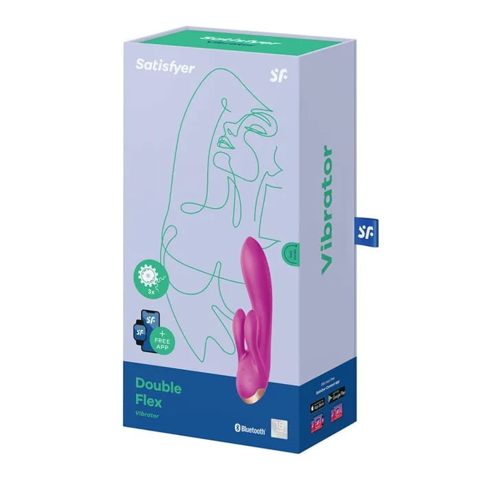 Satisfyer Double Flex Rabbit Vibrator with App Control