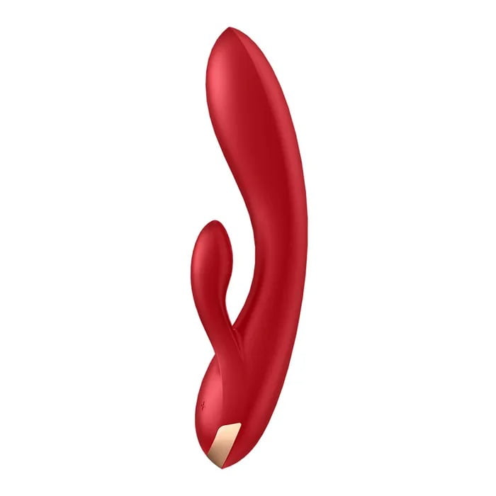 Satisfyer Double Flex Rabbit Vibrator with App Control - Red