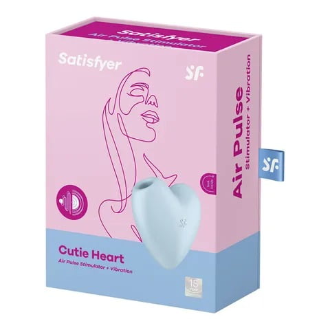 Satisfyer Cutie Heart Clitoral Stimulator - Blue