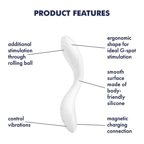 Satisfyer Rrrolling Pleasure G-spot Vibrator - White