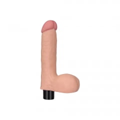 Lovetoy Real Softee 8'' Vibrating Realistic Dildo with Balls - Light