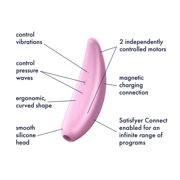 Satisfyer Curvy 3+ App Contolled Clitoral Stimulator with Vibration