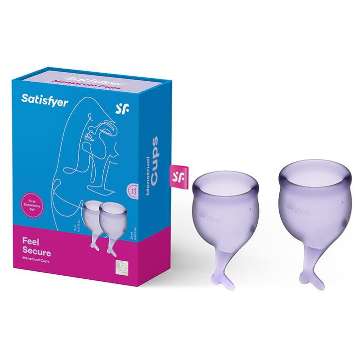 Satisfyer 2pk Menstrual Cups - Feel Secure - Purple