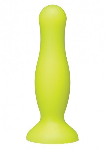 Doc Johnson American Pop! Mode 4" Silicone Anal Plug - Yellow