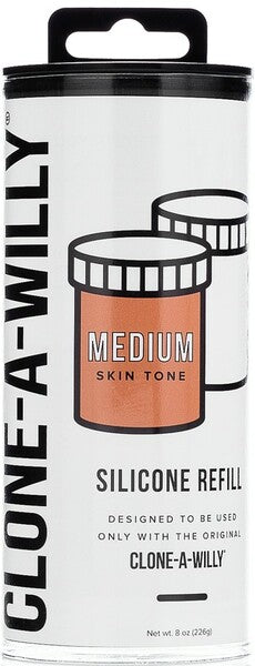 Clone A Willy Kit Silicone Refill - Medium - - Australia - Sexy Devil