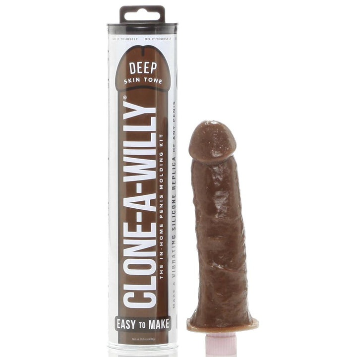 Clone-A-Willy Dildo Vibrator Deep Skin Tone