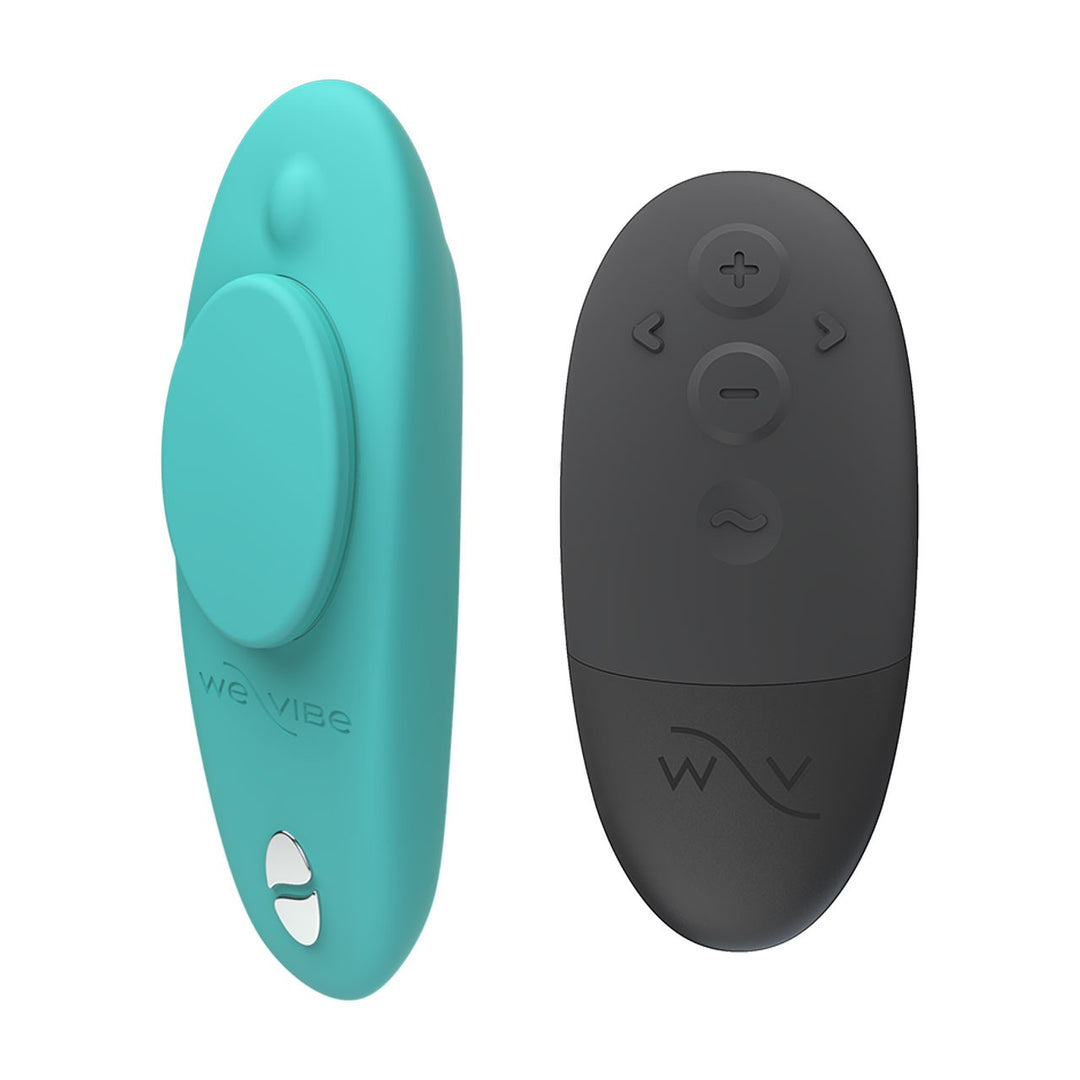 We Vibe Moxie+ Wearable Clitoral Stimulator with App and Remote Control - Teal