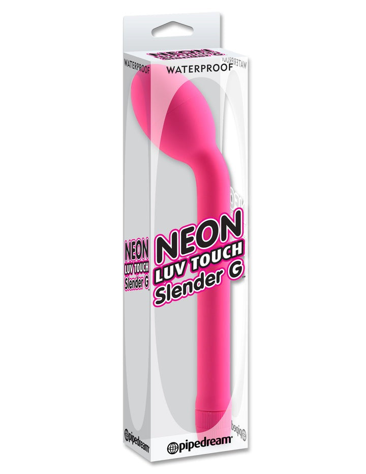 Pipedream Neon Luv Slender G Vibrator - Pink