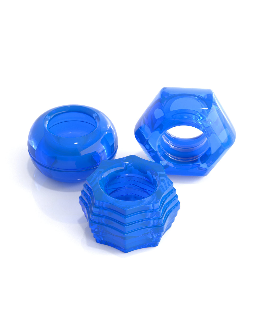 Pipedream Classix Deluxe Cock Ring Set - Blue