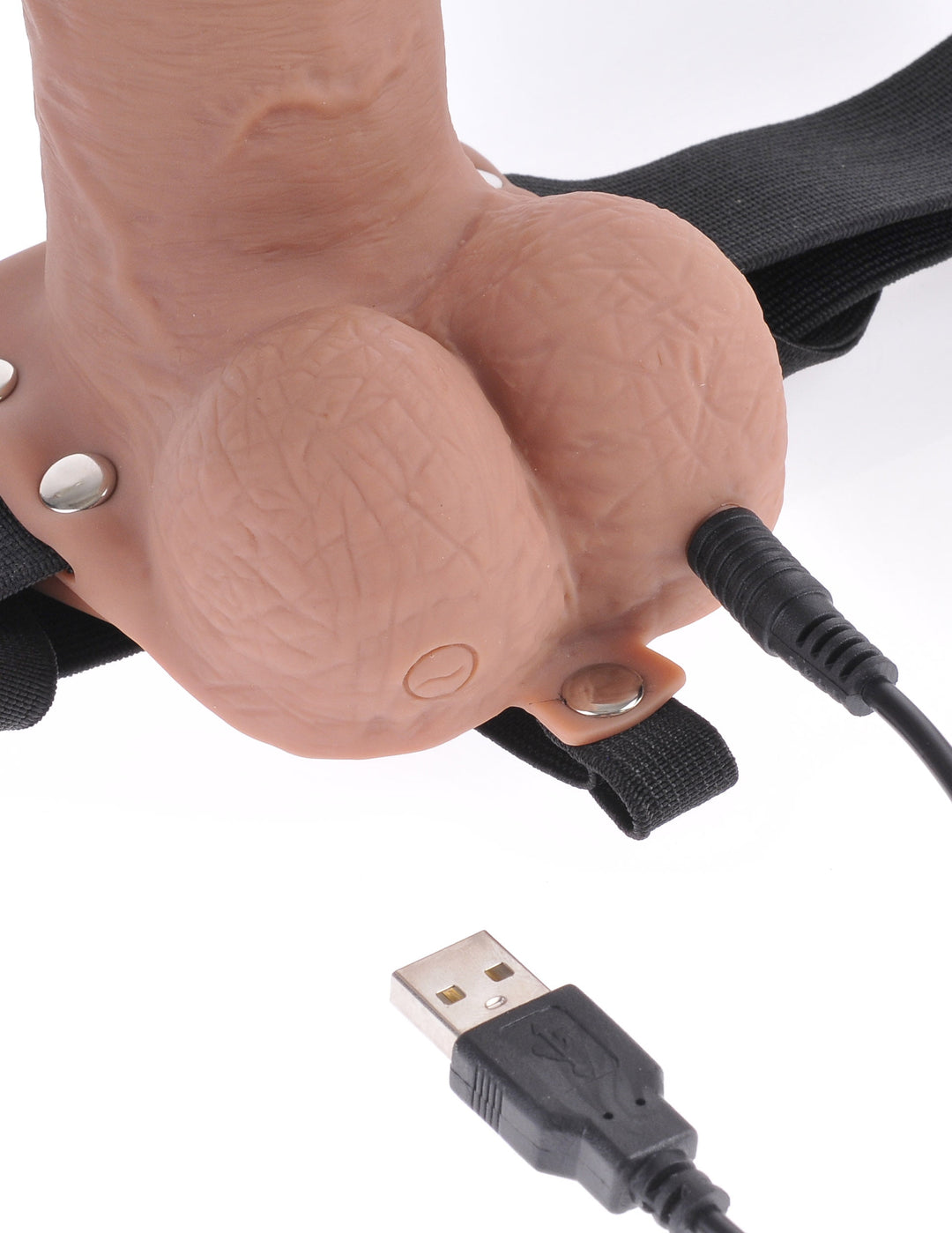 Fetish Fantasy Series 7" Hollow Rechargeable Strap-On with Remote