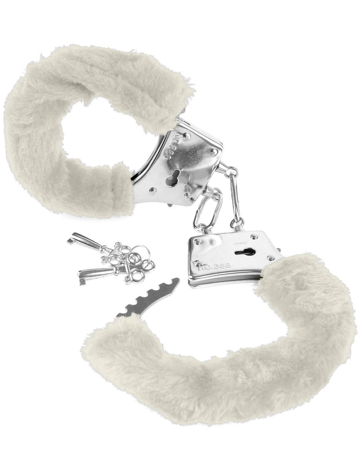 Pipedream Fetish Fantasy Series Beginner's Furry Cuffs - White