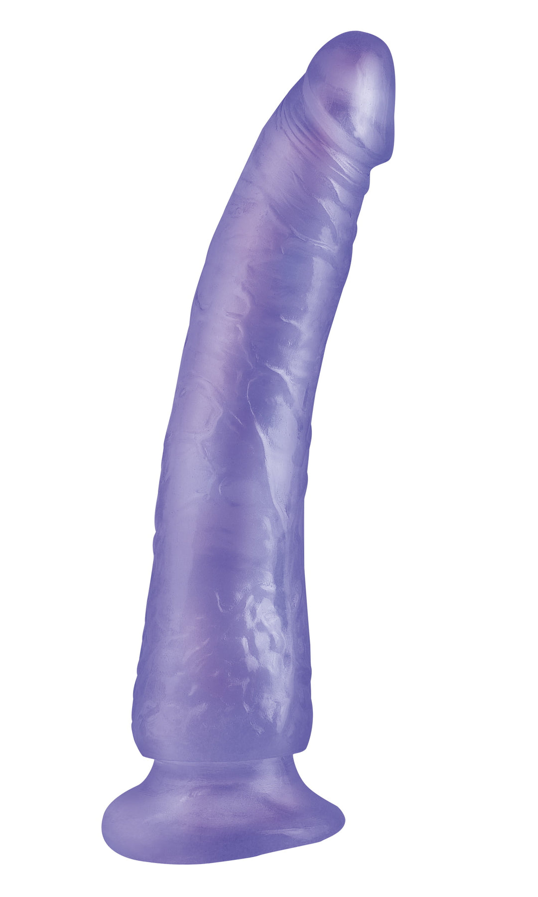 Pipedream Basix Rubber Works Slim 7" Dong - Purple