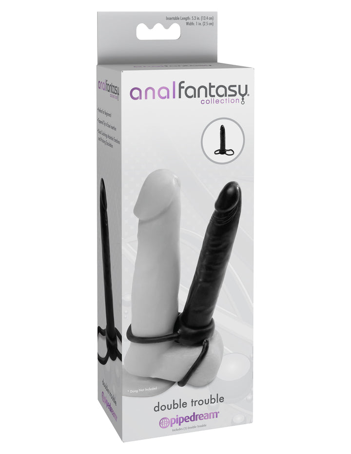 Anal Fantasy Collection Double Trouble Anal Dong & Cock Ring