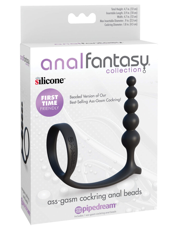 Anal Fantasy Collection Ass-Gasm Cockring Anal Beads