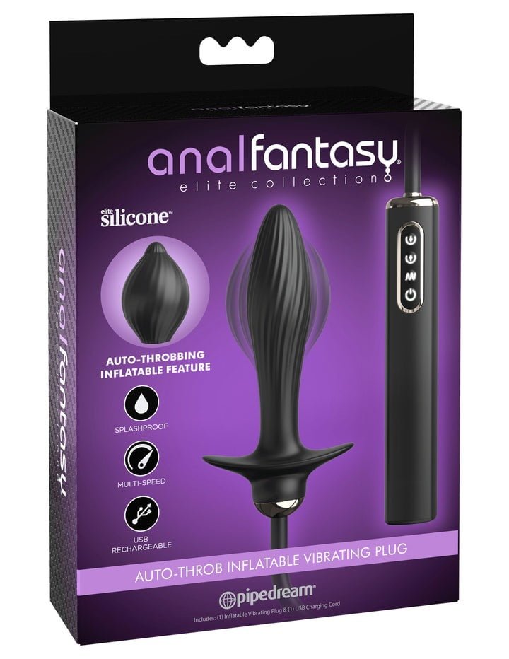 Anal Fantasy Elite Auto Throb Inflatable Vibrating Plug