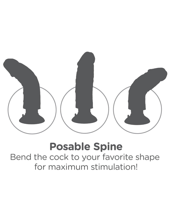 Pipedream King Cock 10" Vibrating Cock with Balls - Tan