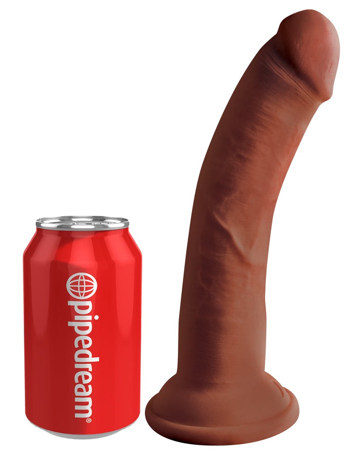 King Cock Plus 8" Triple Density Cock - Brown