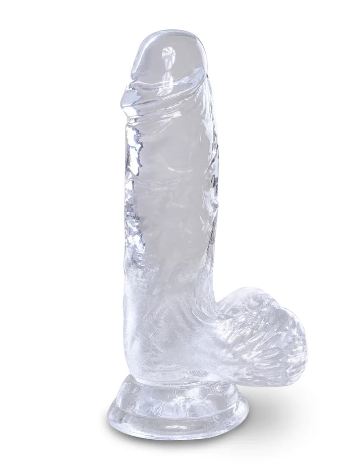 King Cock Clear 5" Cock with Balls