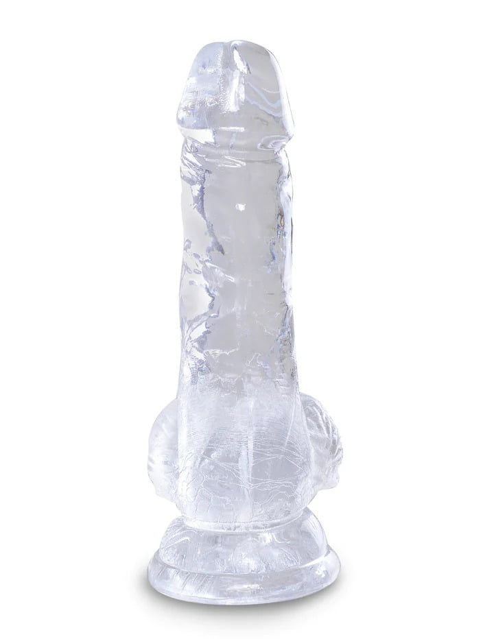 King Cock Clear 5" Cock with Balls