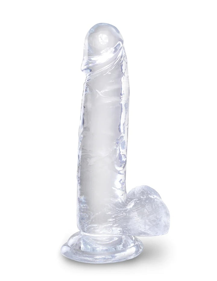 King Cock Clear 7'' Cock with Balls