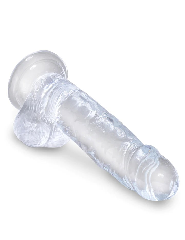 King Cock Clear 7'' Cock with Balls