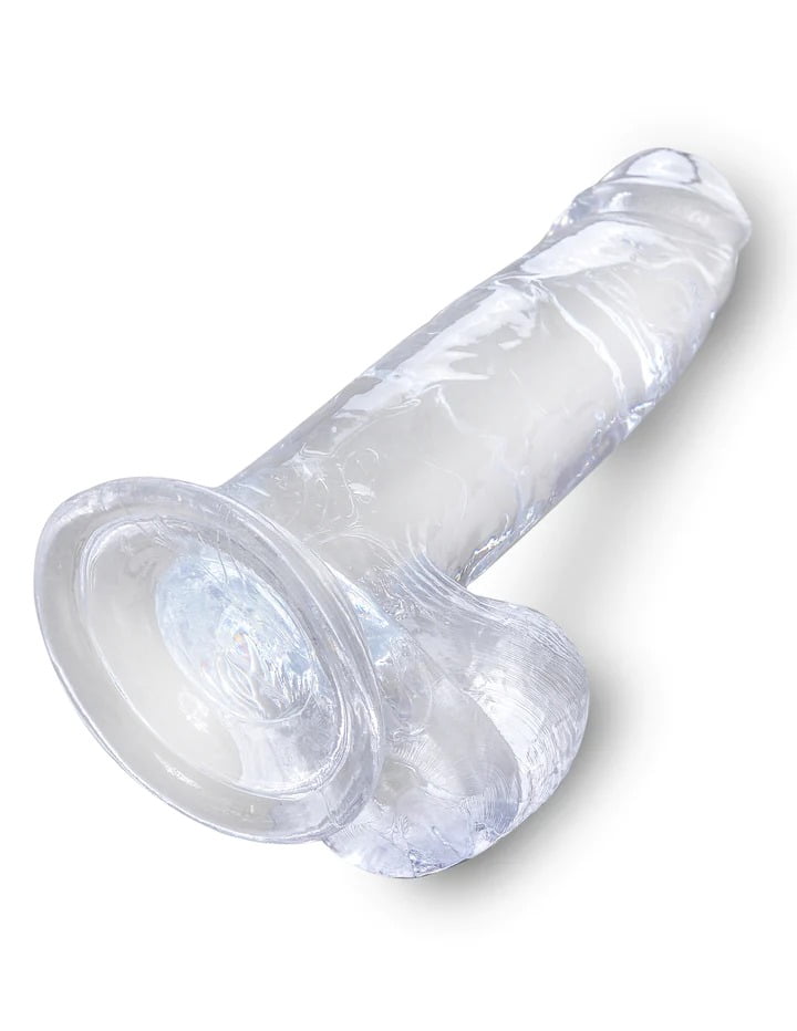 King Cock Clear 7'' Cock with Balls