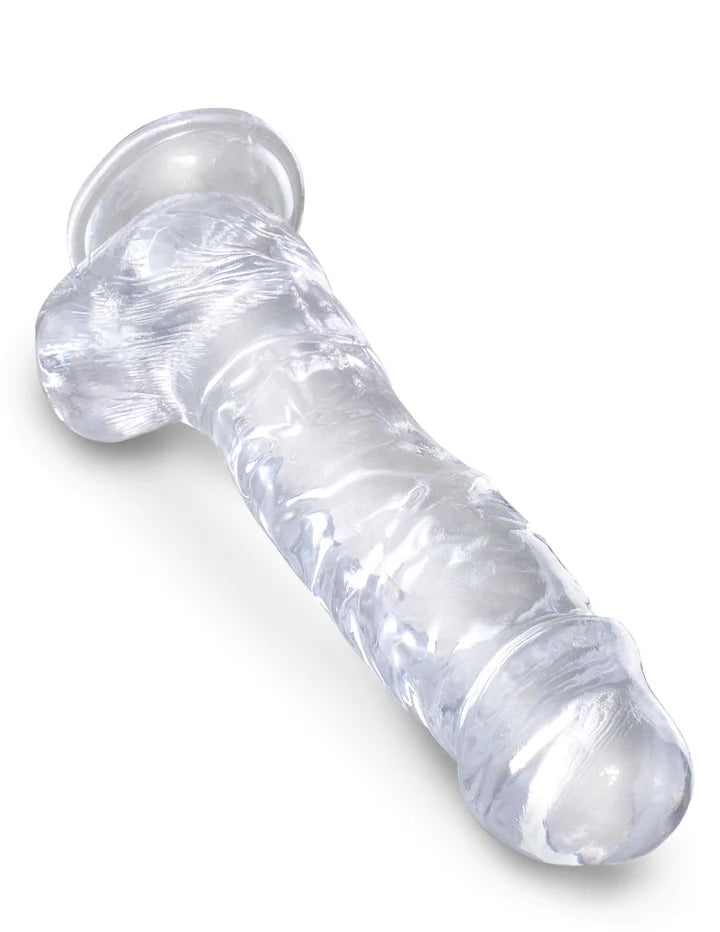 King Cock Clear 8'' Cock with Balls