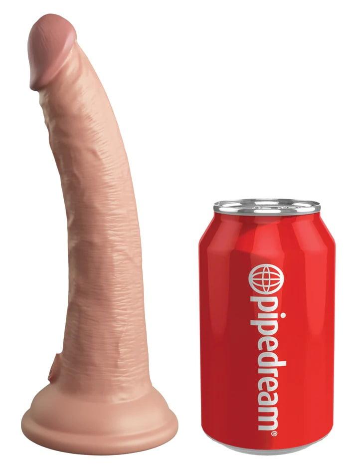 King Cock Elite 7'' Vibrating Silicone Dual Density Cock with Remote - Vibrating Dildo - Australia - Sexy Devil