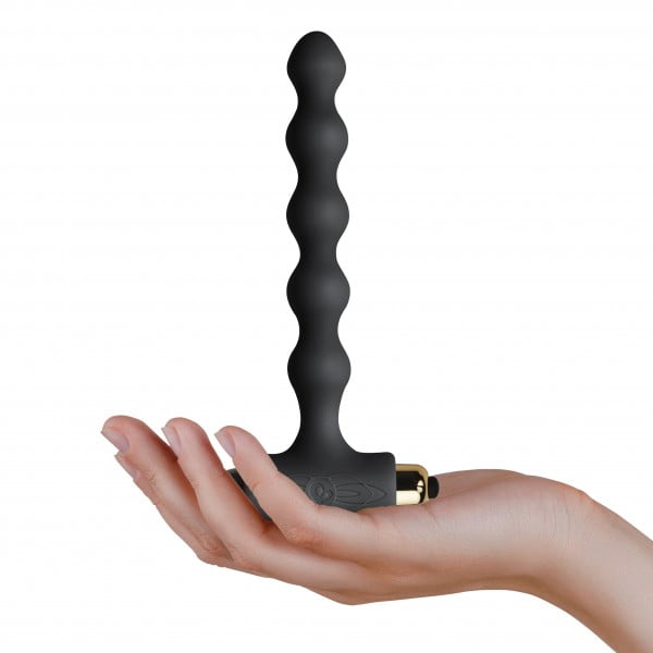 Rocks Off Petite Sensations 7 Speed Anal Pearls - Black