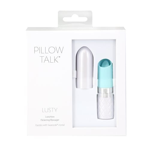 Pillow Talk Lusty Luxurious Flickering Massager Teal