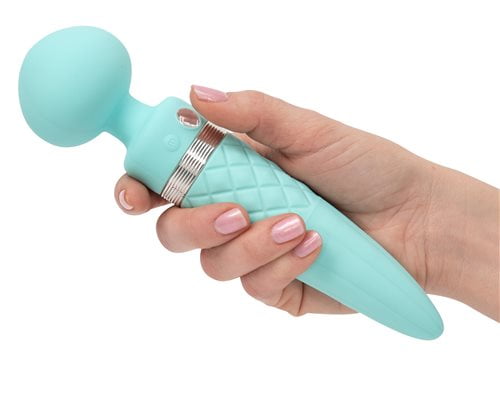 Pillow Talk Sultry Dual Ended Warming Massager Teal