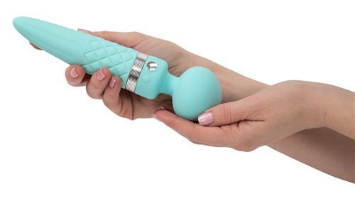 Pillow Talk Sultry Dual Ended Warming Massager Teal