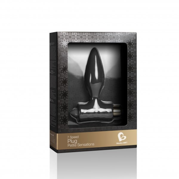 Rocks Off Petite Sensations 7 Speed Teazer Anal Plug - Black