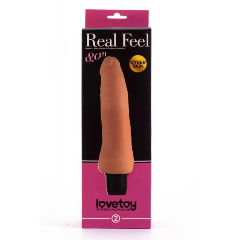 Lovetoy 8'' Real Feel Realistic Dildo Vibrator