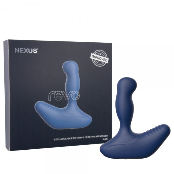 Nexus Revo Rechargeable Rotating Prostate Massager - Blue