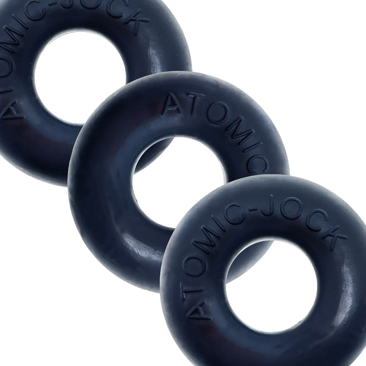 Oxballs Ringer 3pk Cockrings Special Edition - Night Black