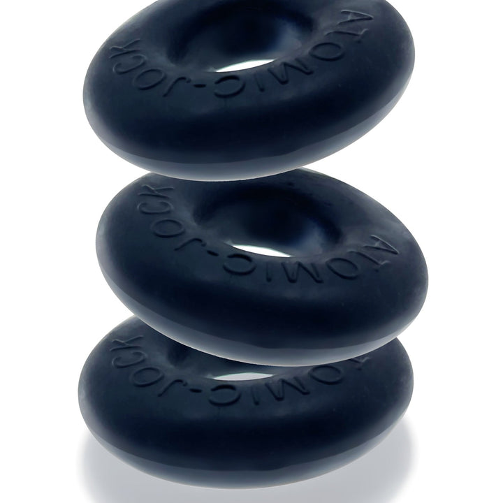 Oxballs Ringer 3pk Cockrings Special Edition - Night Black