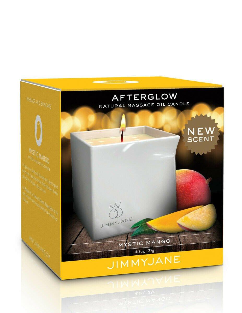 JimmyJane Afterglow Natural Massage Oil Candle - Mystic Mango