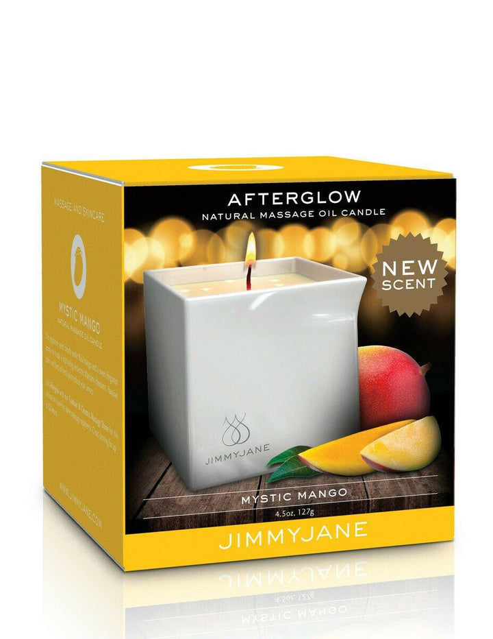 JimmyJane Afterglow Natural Massage Oil Candle - Mystic Mango